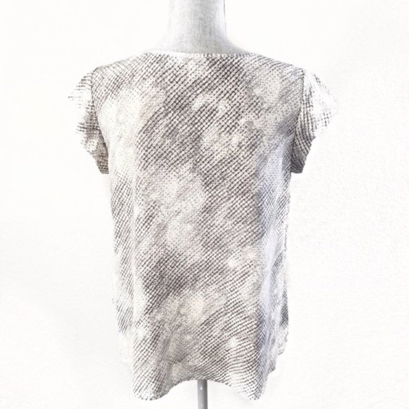 Joie Python Print Silk Blouse Size Small - Picture 5 of 9